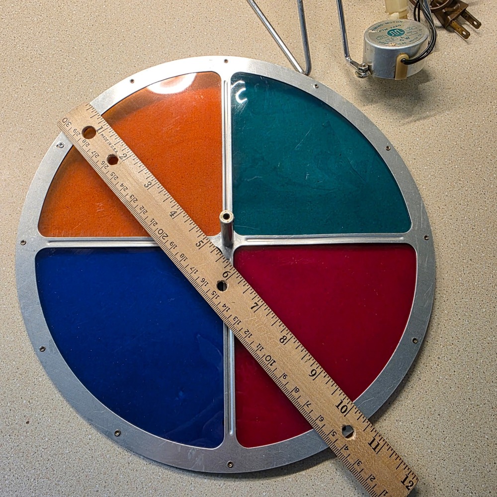 FOR REPAIR- Penetray Nippon Christmas Tree Color Wheel 10.5" Multicolor Retr‎ - Picture 9 of 9